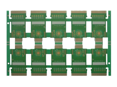 Four layer electric gold high-frequency hybrid plate
